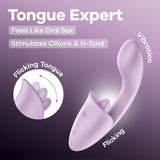 Satisfyer Tongue Expert lavanda: vibratore a lingua