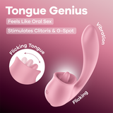 Satisfyer Tongue Genius rosa: vibratore a lingua