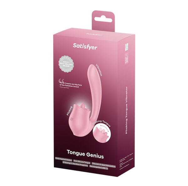 Satisfyer Tongue Genius rosa: vibratore a lingua
