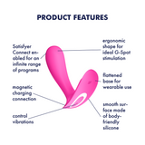 Satisfyer Top Secret Connect App rosa: vibratore indossabile