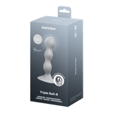 Satisfyer Triple Ball-R grigio: dildo con sfere mobili