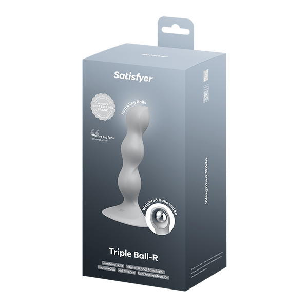 Satisfyer Triple Ball-R grigio: dildo con sfere mobili