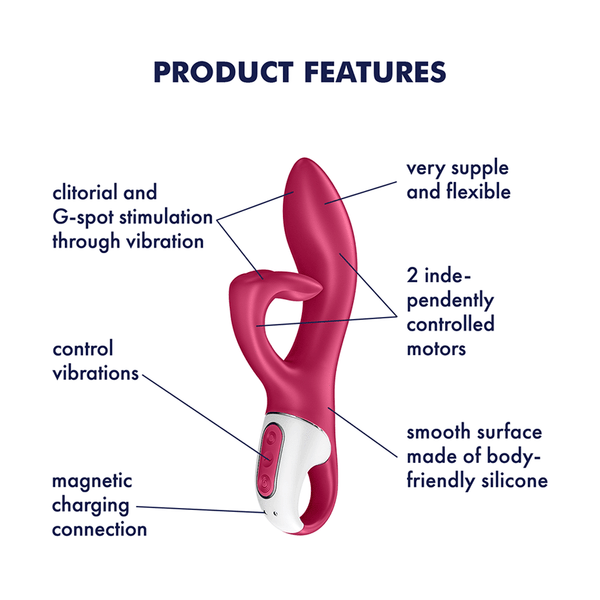 Satisfyer Embrace me fucsia: vibratore rabbit
