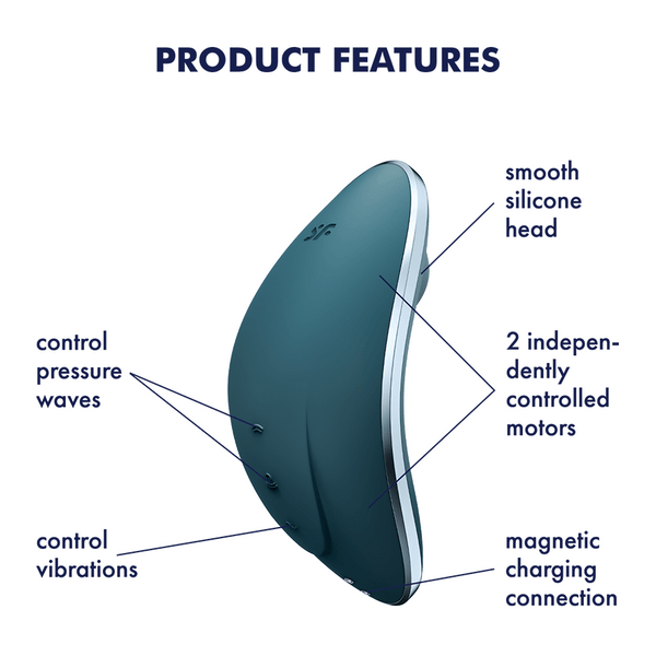 Satisfyer Vulva Lover 1 blu: succhia clitoride ad Air Pulse