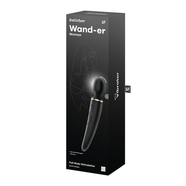 Satisfyer Wand-er Woman nero e oro: massaggiatore wand