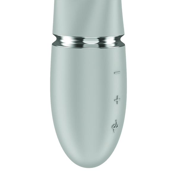 Satisfyer Pearl Bunny 2 verde grigio: vibratore rabbit con perle rotanti