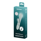 Satisfyer Pearl Bunny 2 verde grigio: vibratore rabbit con perle rotanti