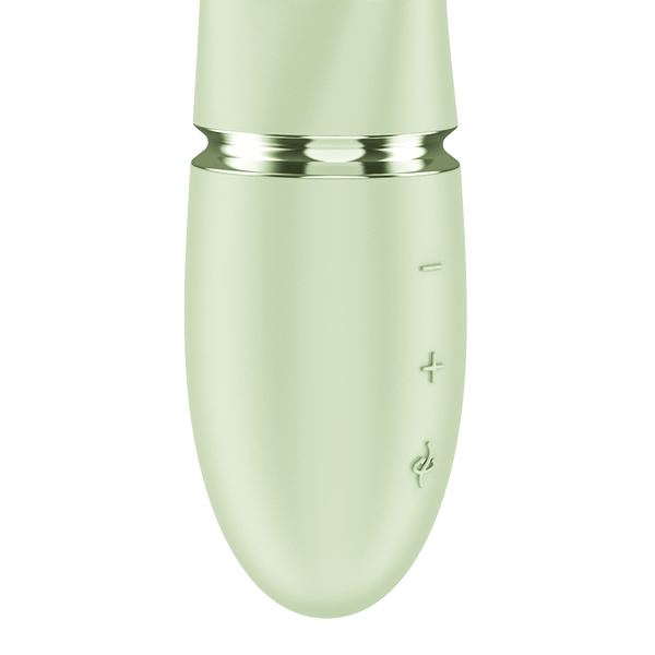 Satisfyer Pearl Bunny 2 verde chiaro: vibratore rabbit con perle rotanti