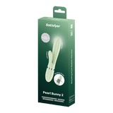 Satisfyer Pearl Bunny 2 verde chiaro: vibratore rabbit con perle rotanti