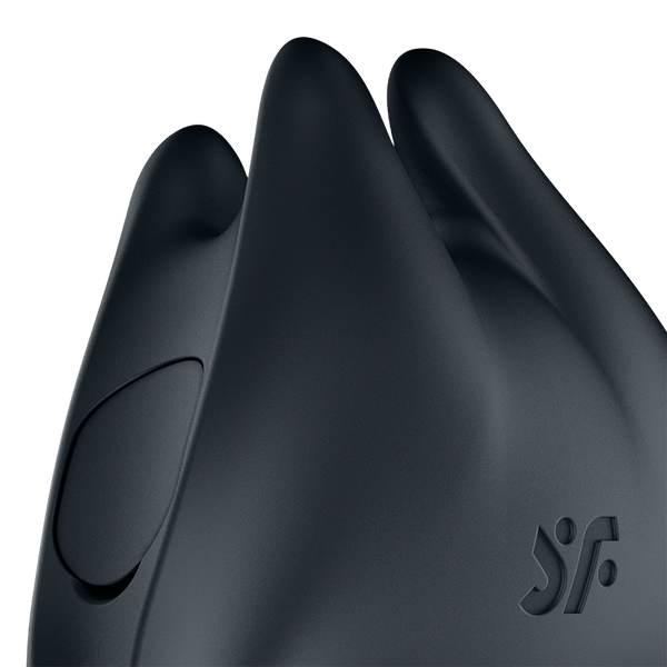 Satisfyer Perfect Pair 1 nero: vibratore da dito e anello fallico