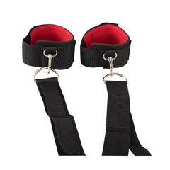 Set Costrittivo da Letto - Due cavigliere/polsiere con strap regolabile e ganci per presa larga o presa stretta