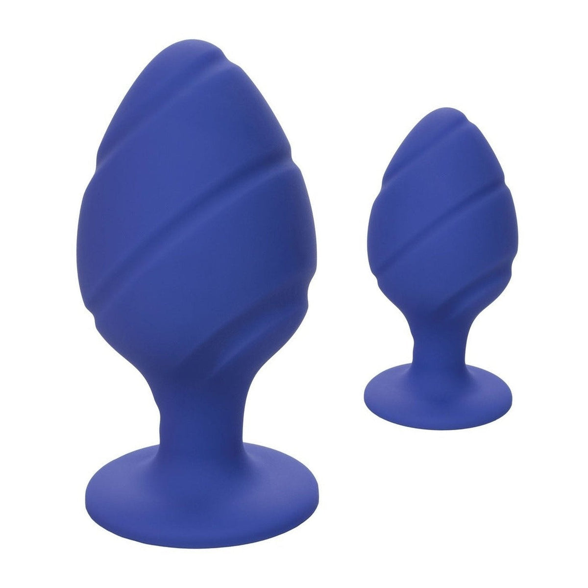 Set di 2 Plug Anali in Silicone - Blu