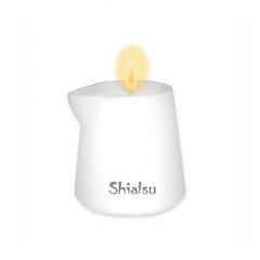 Shiatsu Massage Candle - Candela da massaggio profumata che si trasforma in olio da massaggio - 130 g, aroma Lampone e Crema di