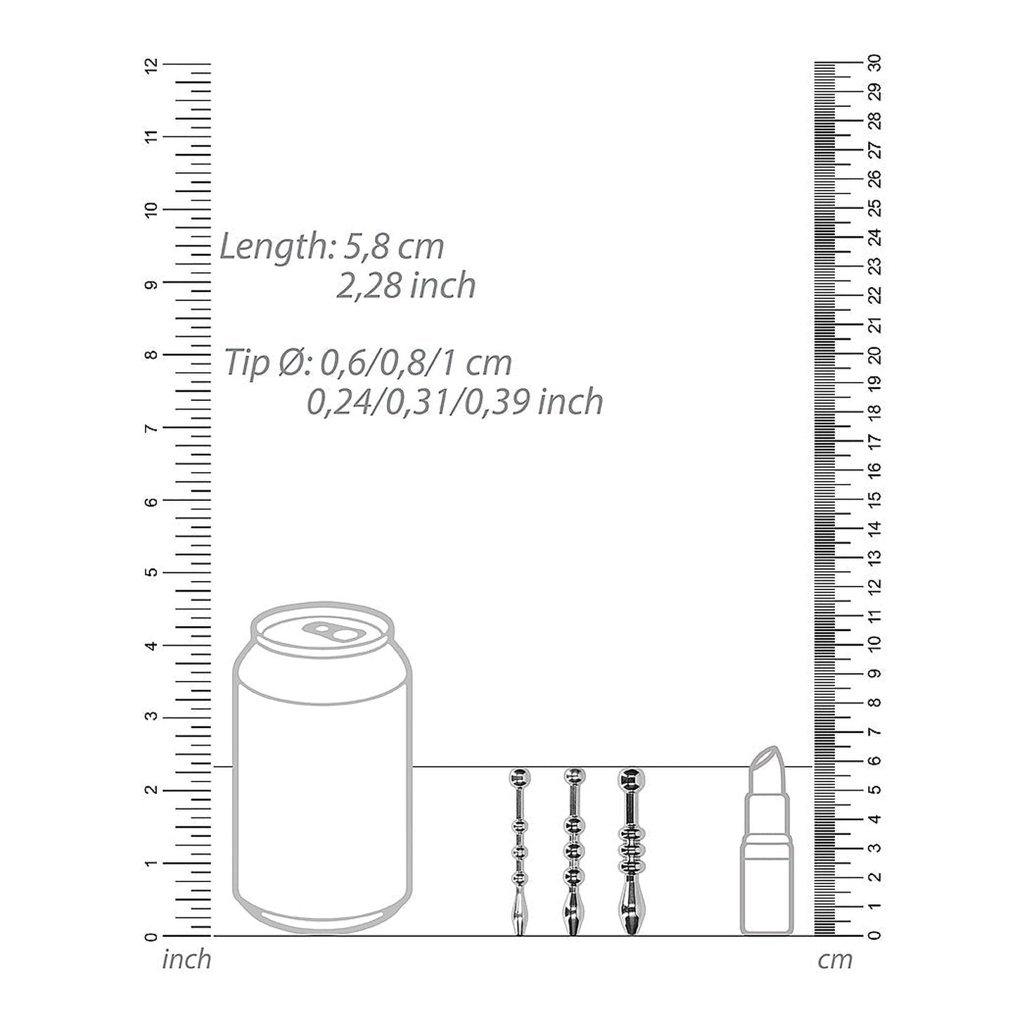 Urethral Sounding - Metal Plug Set