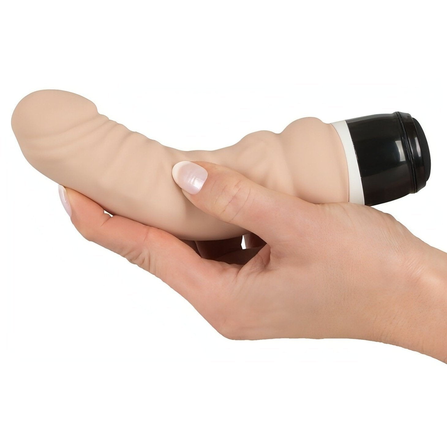 Silicone Classic 2.0 Veined Dick Vibrator - Ricaricabile, 7 diversi programmi di vibrazione, Rosa Carne