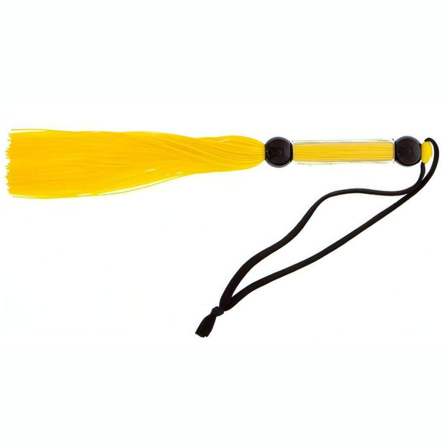 Silicone Flogger Whip - Mini frustino a frange in silicone - Giallo