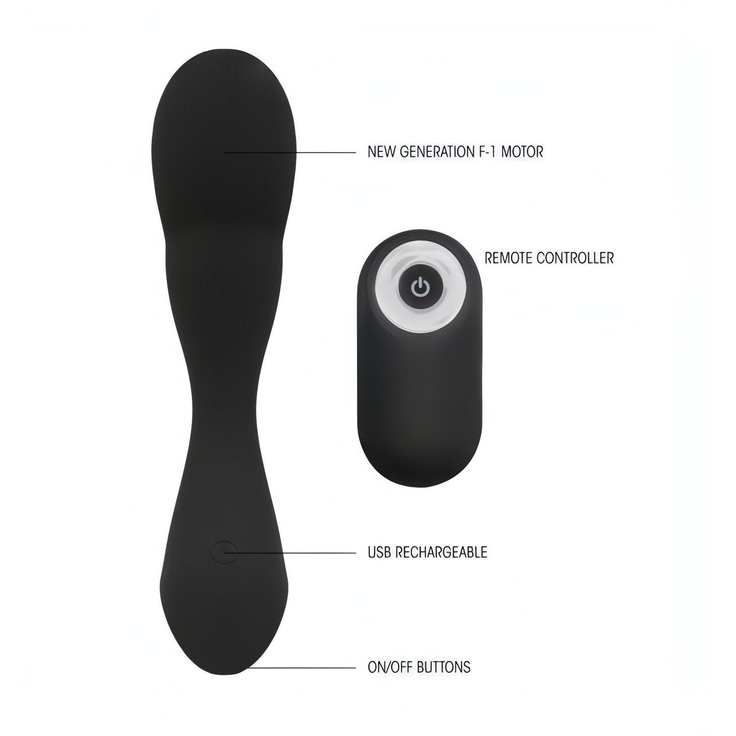 Stimolatore prostatico Wireless  in silicone - 10 modalità di vibrazione