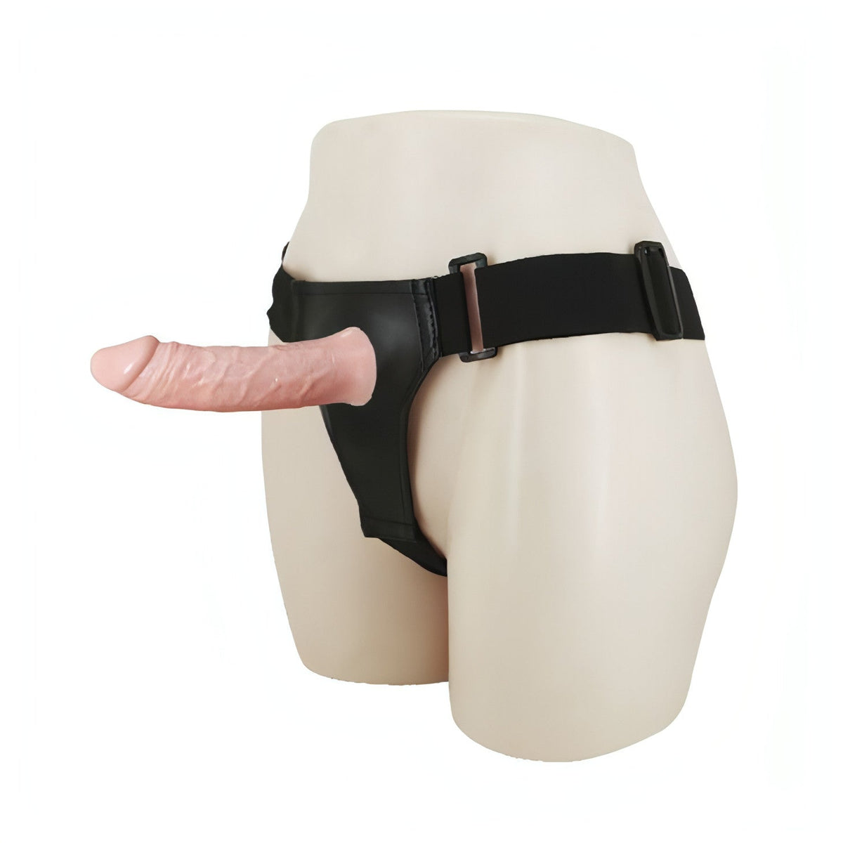 Strap-On Hollow Vibrante 15.5 cm - Rosa Carne