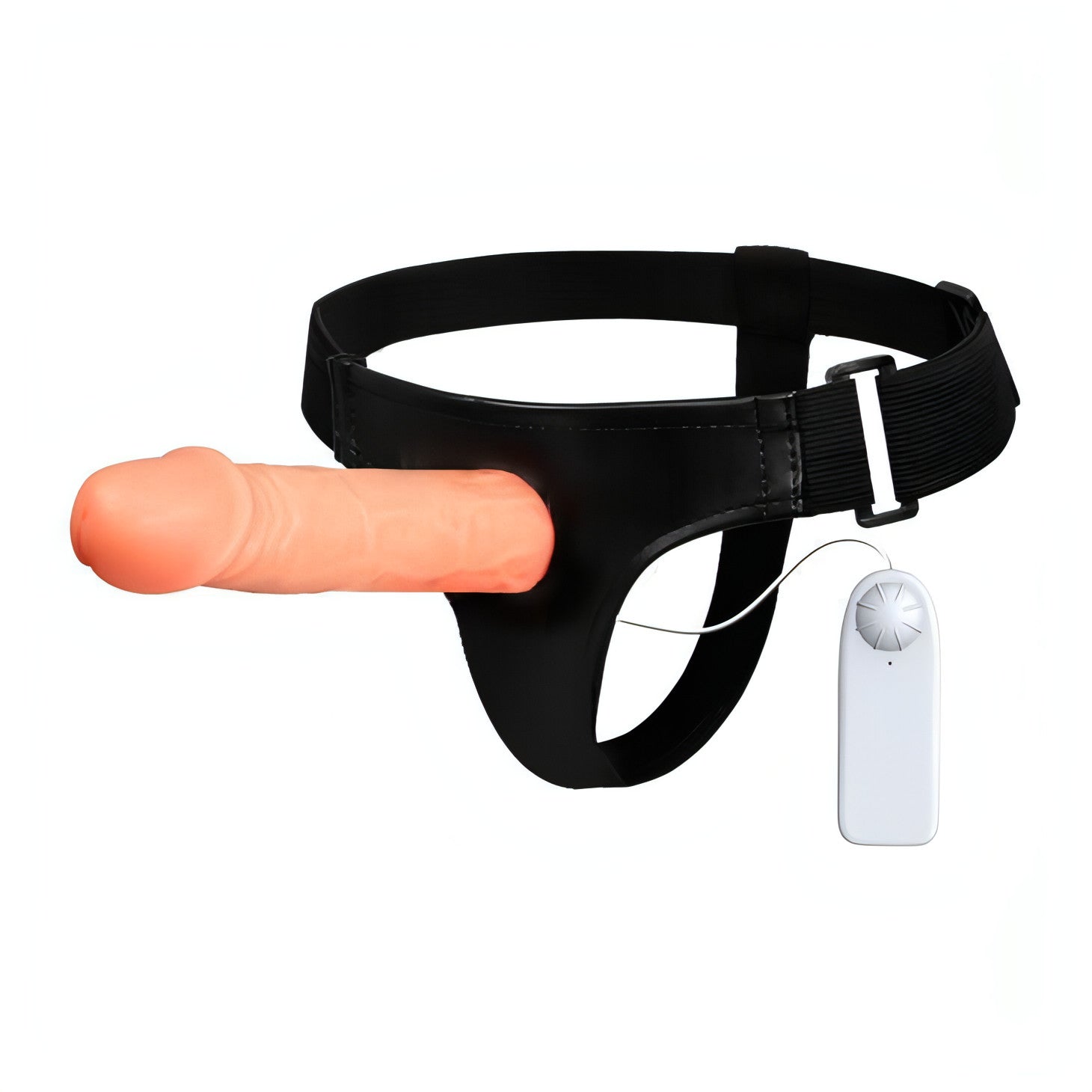 Strap-On Hollow Vibrante 17 cm - Rosa Carne