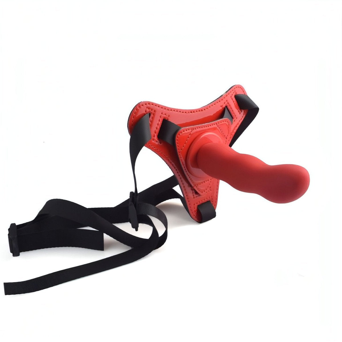 Strap-on in silicone con sistema Hung-In - 5'', Rosso