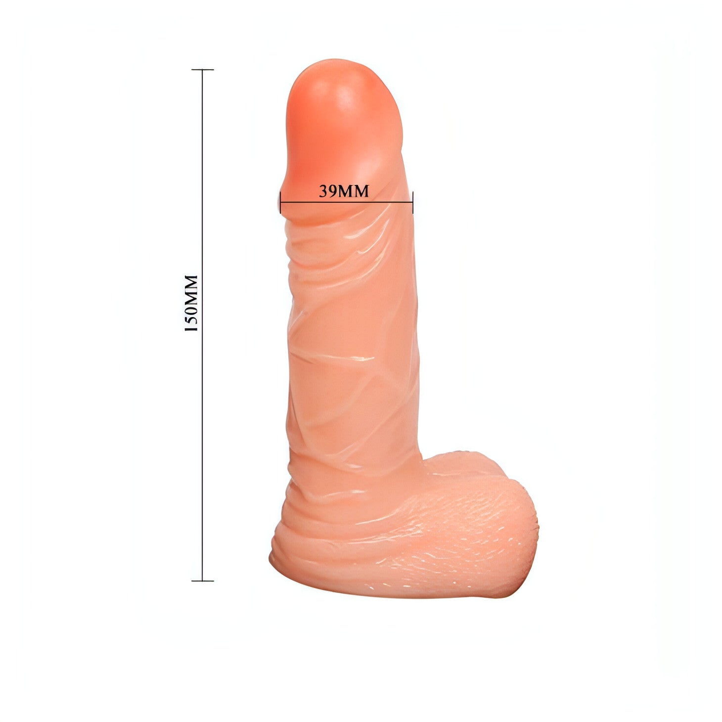 Strap-on realistico 15 cm - Rosa Carne