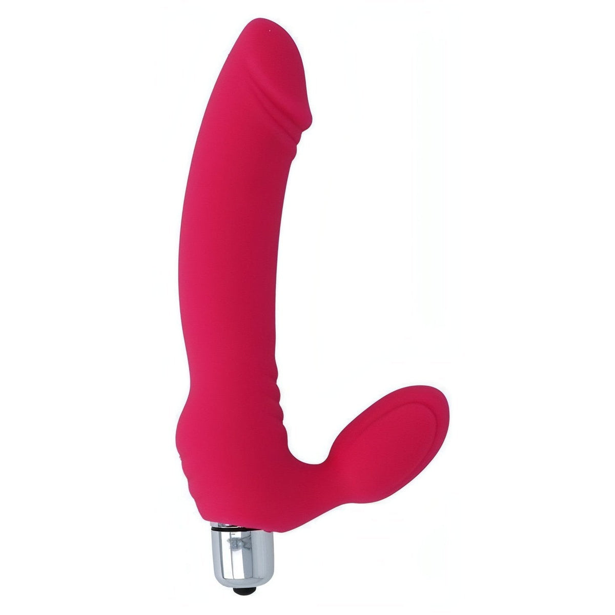 Strapless Strap-On Vibrante in Silicone - Rosa