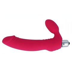 Strapless Strap-On Vibrante in Silicone - Rosa