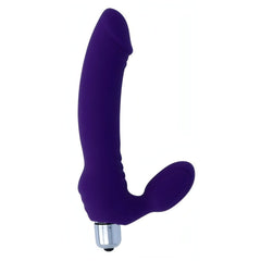 Strapless Strap-On Vibrante in Silicone - Viola