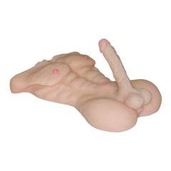 Busto Uomo Iper Realistico con dildo di 21 cm Ø 4 cm