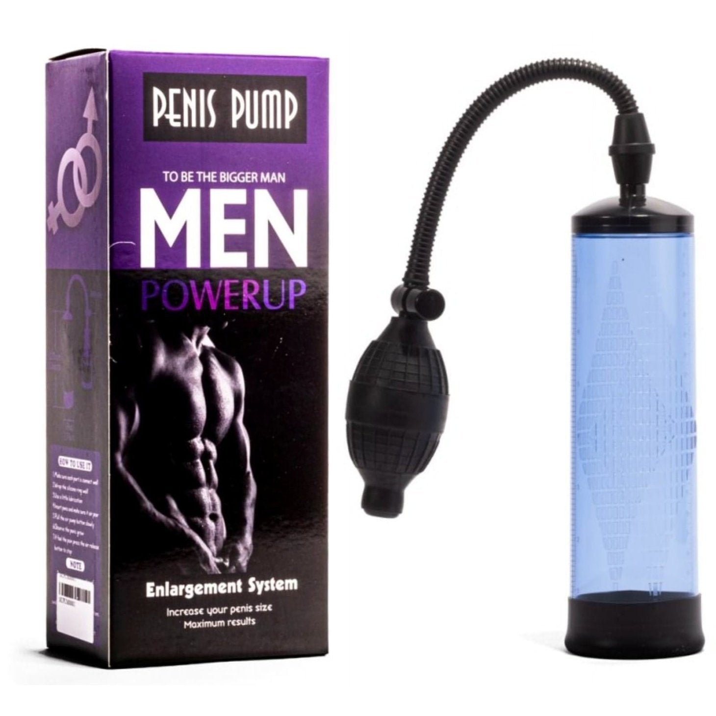 Sviluppatore Pene a Pompa Manuale - Blu