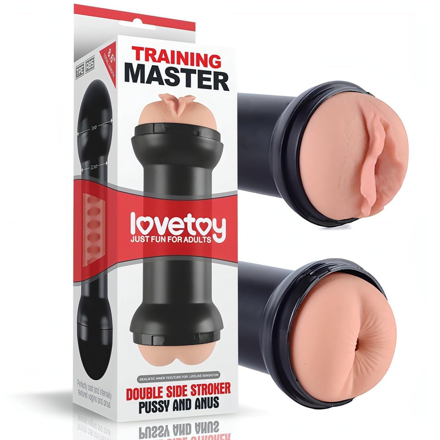 Training Master Double Side Stroker - Fleshlight Ano e Vagina