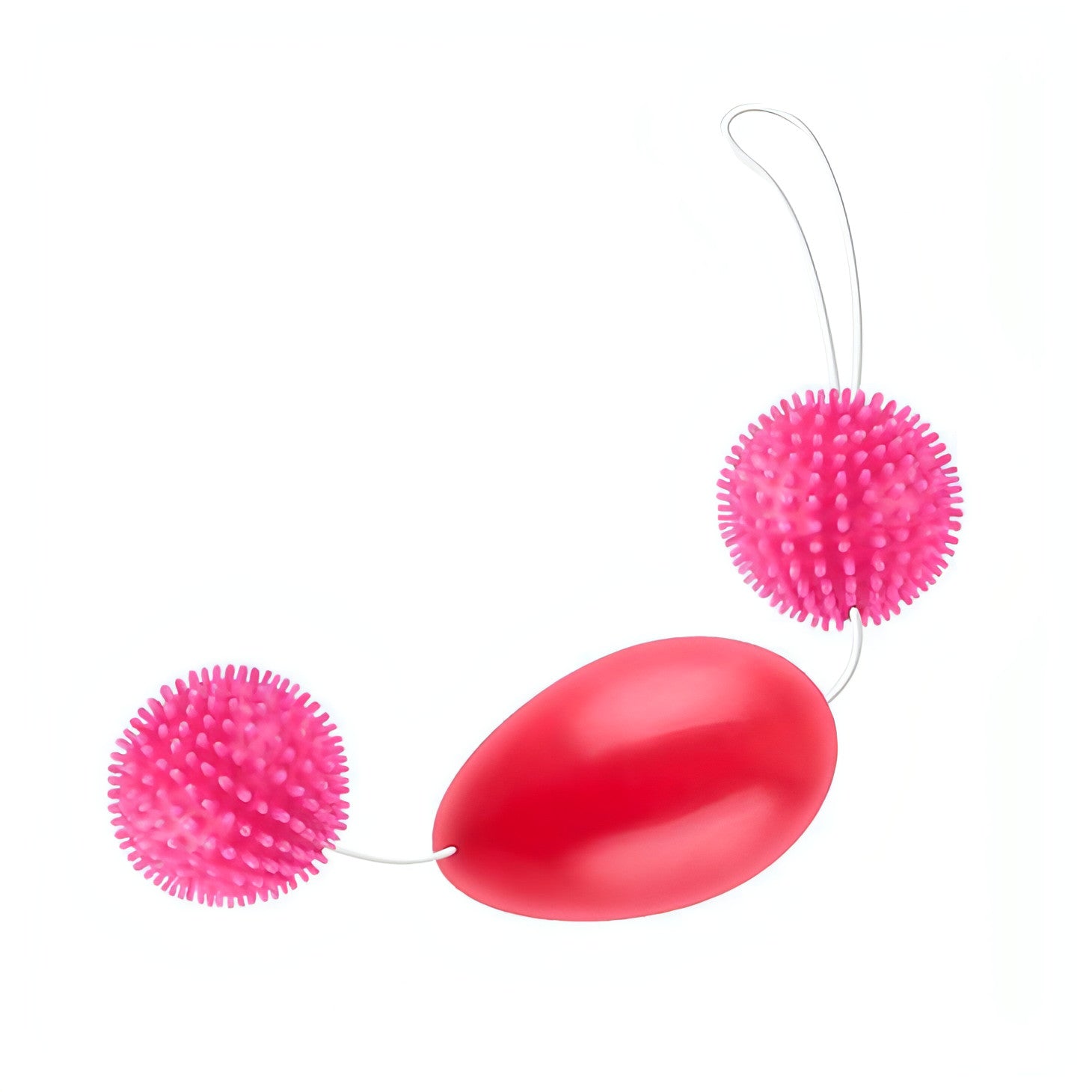 Trio di Palline Anali/Vaginali con rilievi stimolantio - Rosa