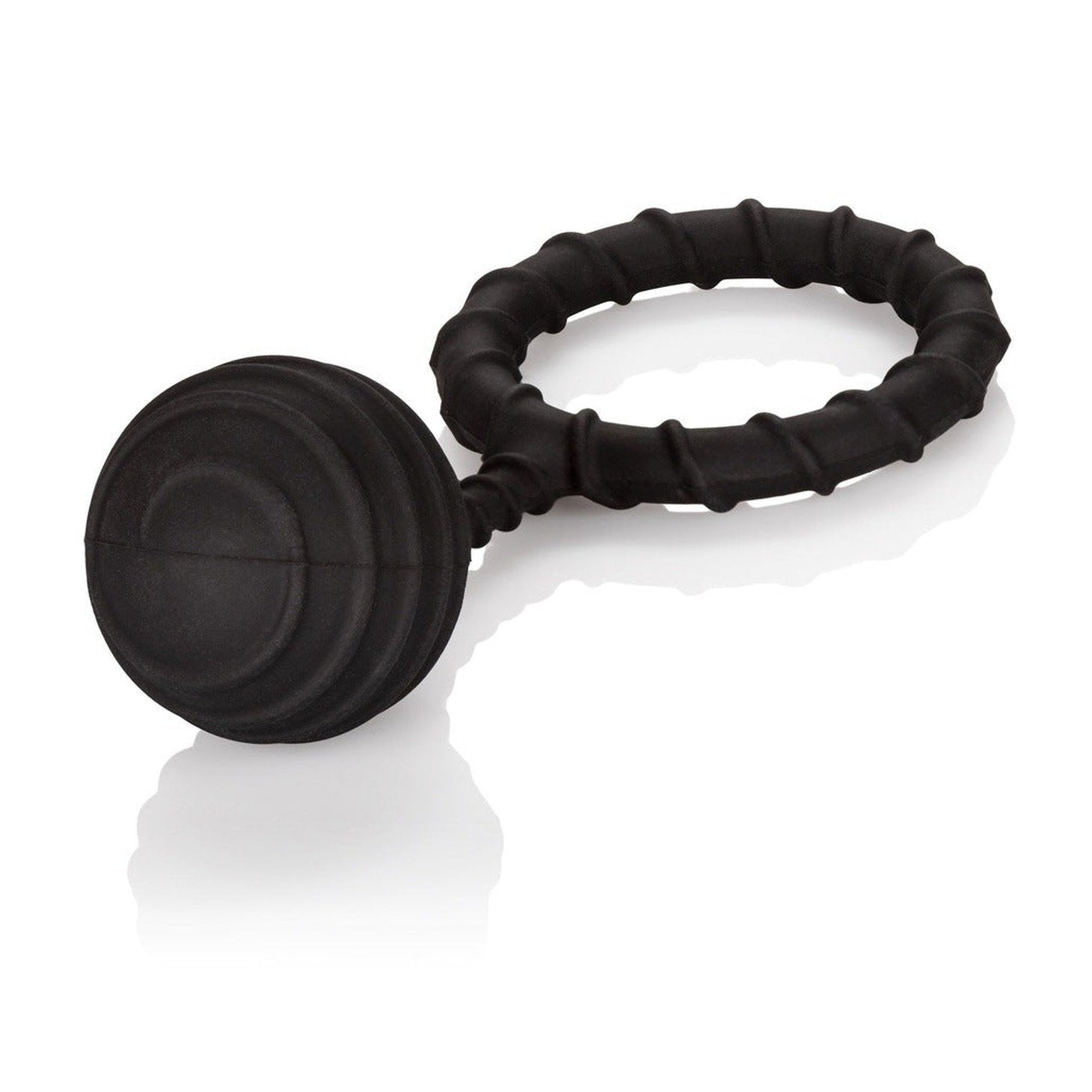 Weighted Ring Extra Large - Anello fallico in 100% puro silicone, elastico e confortevole - Nero, Peso 110 gr.