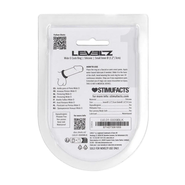 Wide O Anello Fallico in Silicone 30 mm