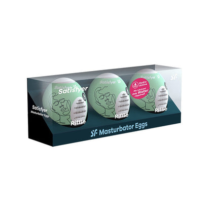 Masturbator Egg Set - Riffle - 3 pcs