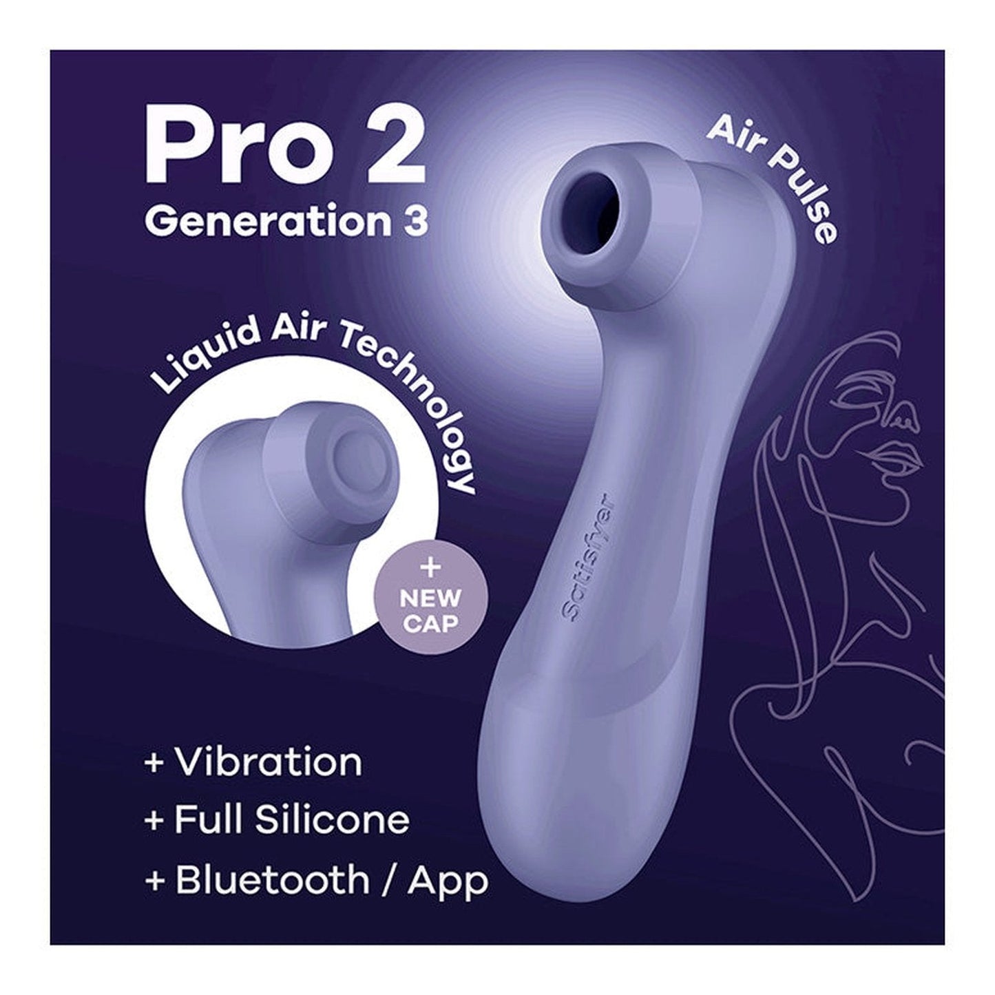 Pro 2 Generation 3 + Liquid Air, Vibration & App - Lilac