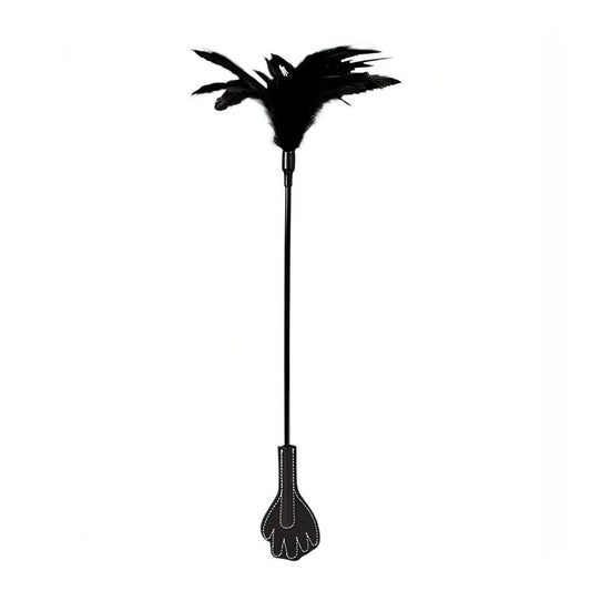 2 in 1 Feather Tickler + Hand Paddle - Nero Guilty Pleasure