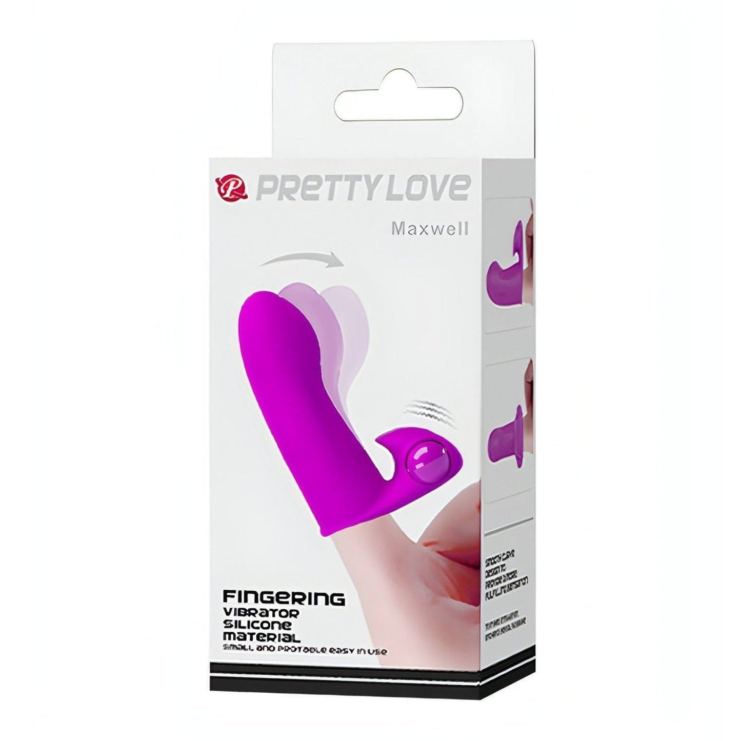 Vibratore da dita realizzato in silicone medicale -  Viola Pretty Love