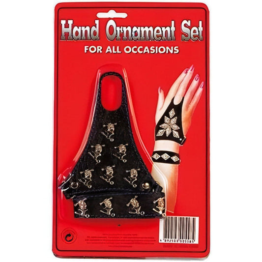 Hand ornament set for all occasions - Guanto e Polsino Asce e Teschi NMC