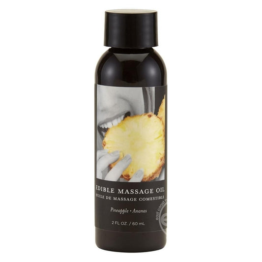 Olio da massaggio commestibile gusto Ananas - 60 ml Earthly Body