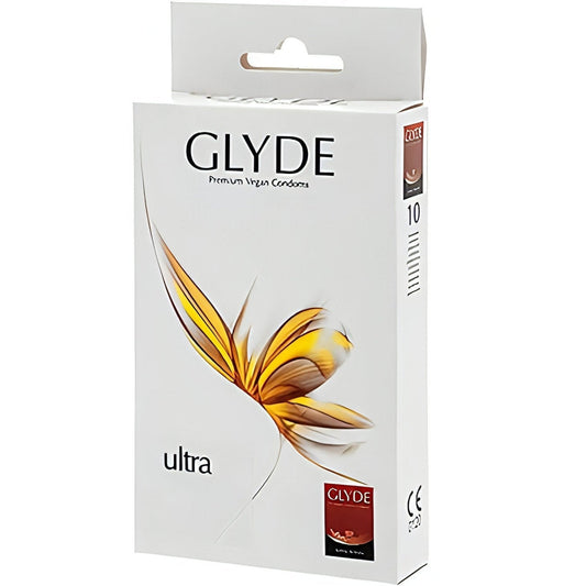 Premium Vegan Condoms - Confezione da 10 profilattici da 49mm Sheer Glyde