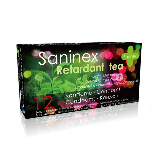 Profilattici Retardant Tea – Confezione da 12 pezzi Saninex
