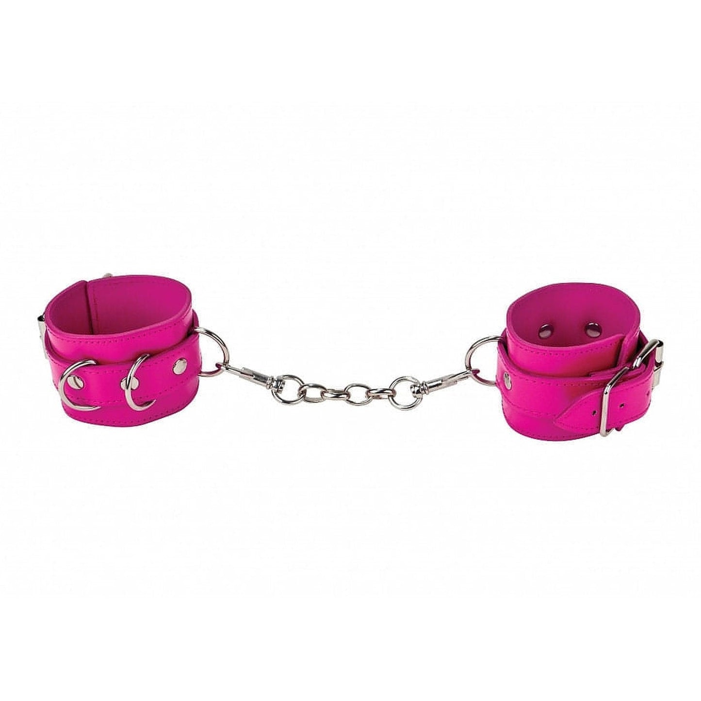 Leather Cuffs - Pink Ouch!