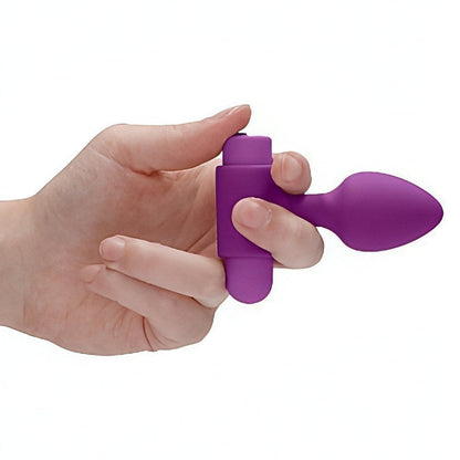 Super Anal Kit: 3 Anal Beads e 2 Anal Plugs con Vibratore Intercambiabile - 100% Silicone Medicale, Anallergico, Ricaricabile Ouch